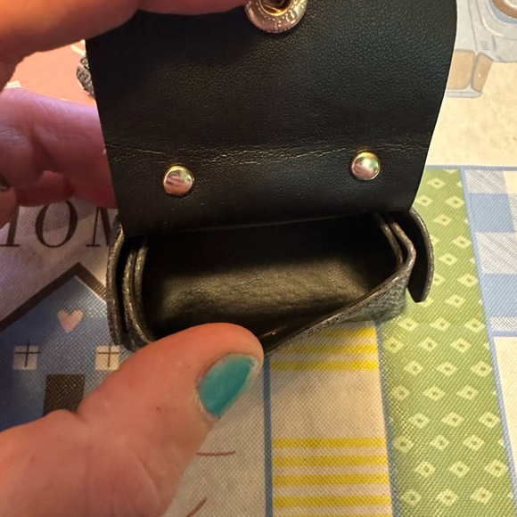 NWT grey plaid purse charm keychain - Picture 3 of 6